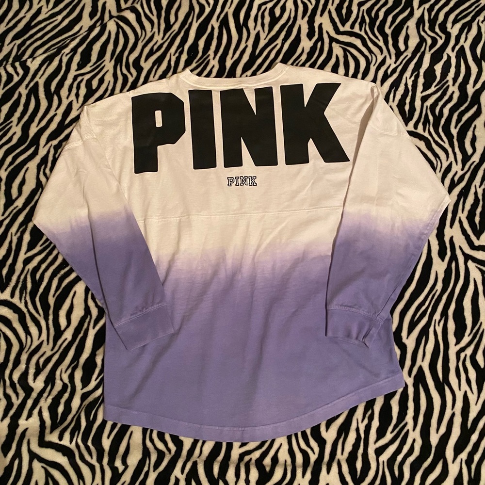 VS Pink thick long sleeve shirt size large